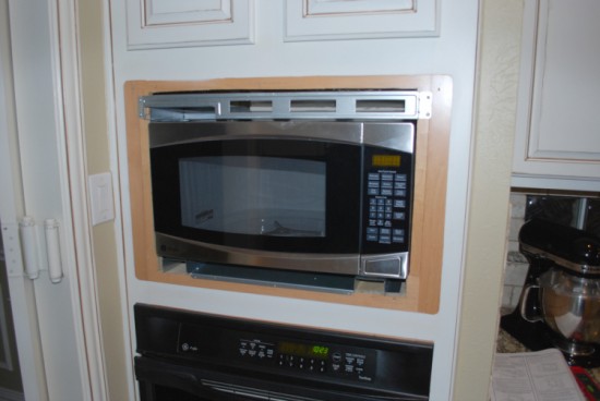 New Built-In Microwave Installation