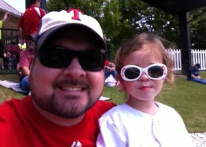 Entrepreneur Dad and Daughter Baseball Game