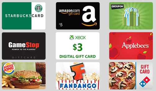 Bing Rewards Gift Cards