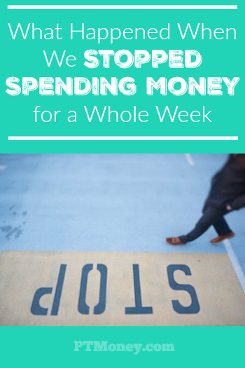 This month our aggressive saving and spending finally got the best of us. Now we're running a bit low. So, instead of dipping into our savings or using debt, we are challenging ourselves to not spend any money this week.