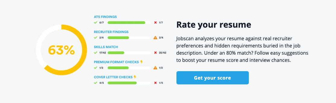 Try Jobscan and Review Your Part-Time Resume